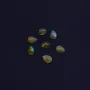 Cabochon opale ethiopian goutte 5x7mm x 1pc