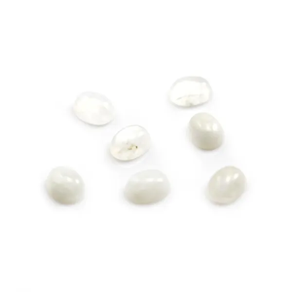 Pedra Oval da Lua Cabochon 7x9mm x 1pc