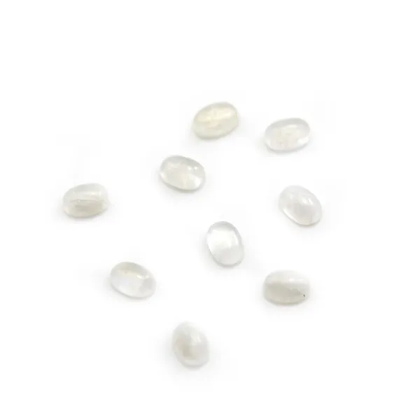 Cabochon Moonstone Oval 4x6mm x 1pc