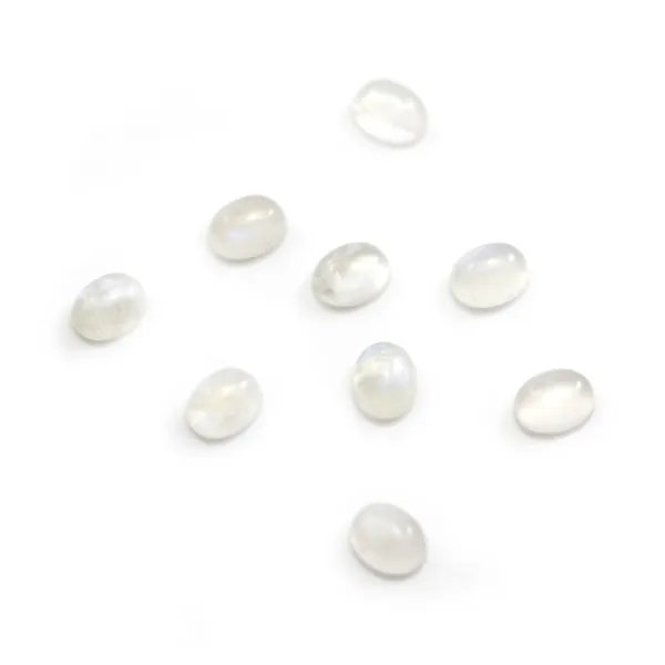 Cabochon Moonstone Oval 4x6mm x 1pc