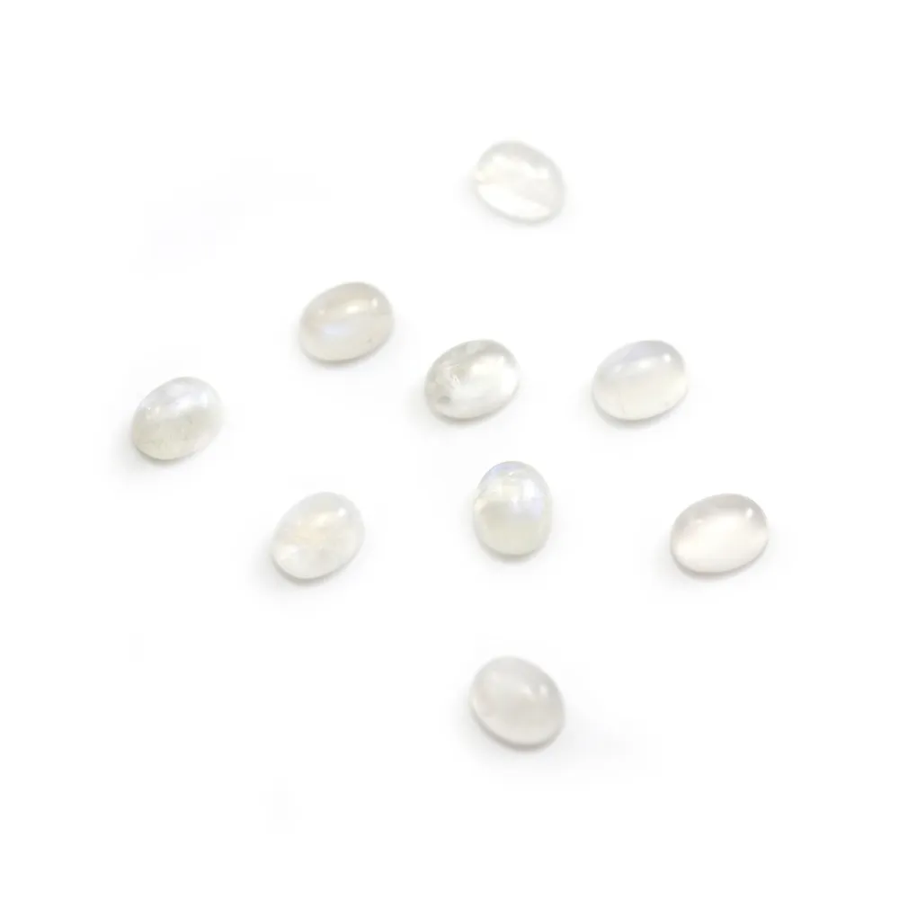 Cabochon Pierre de Lune Oval 8x10mm x 1pc