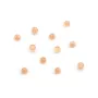 Cabochão de Pedra da Lua laranja, formato redondo, 3mm x 2pcs