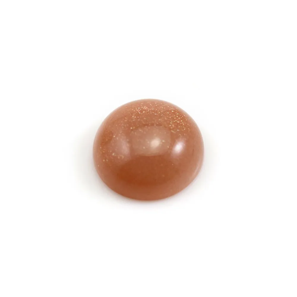 Cabochon de pierre de soleil, de forme ronde, 16mm x 1pc