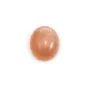 Orange Moonstone Cabochon, oval shape, 10x12mm x 1pc