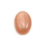Ovaler Mondstein-Cabochon in Orange, 13x18mm x 1 Stk.