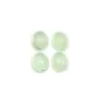Cabochon prénite,de forme ovale 8x10mm x 1pc