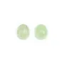 Cabochon prénite,de forme ovale 10x12mm x 1pc