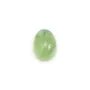 Cabochon prénite,de forme ovale 10x14mm x 1pc