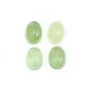 Cabochon prénite,de forme ovale 10x14mm x 1pc