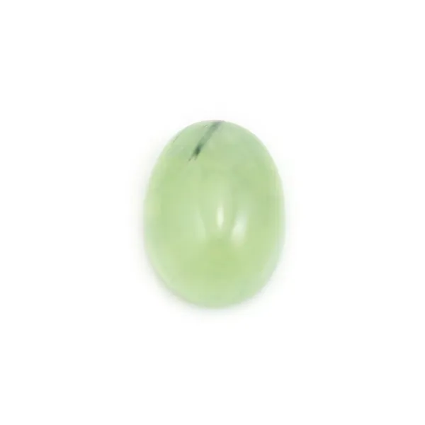 Cabochon prénite,de forme ovale 12x16mm x 1pc