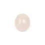 Cabochon Quartz Rose ovale-plat 10x12mm x 4pcs