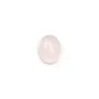 Cabochon Quartz Rose ovale-plat 7x9mm x 4pcs