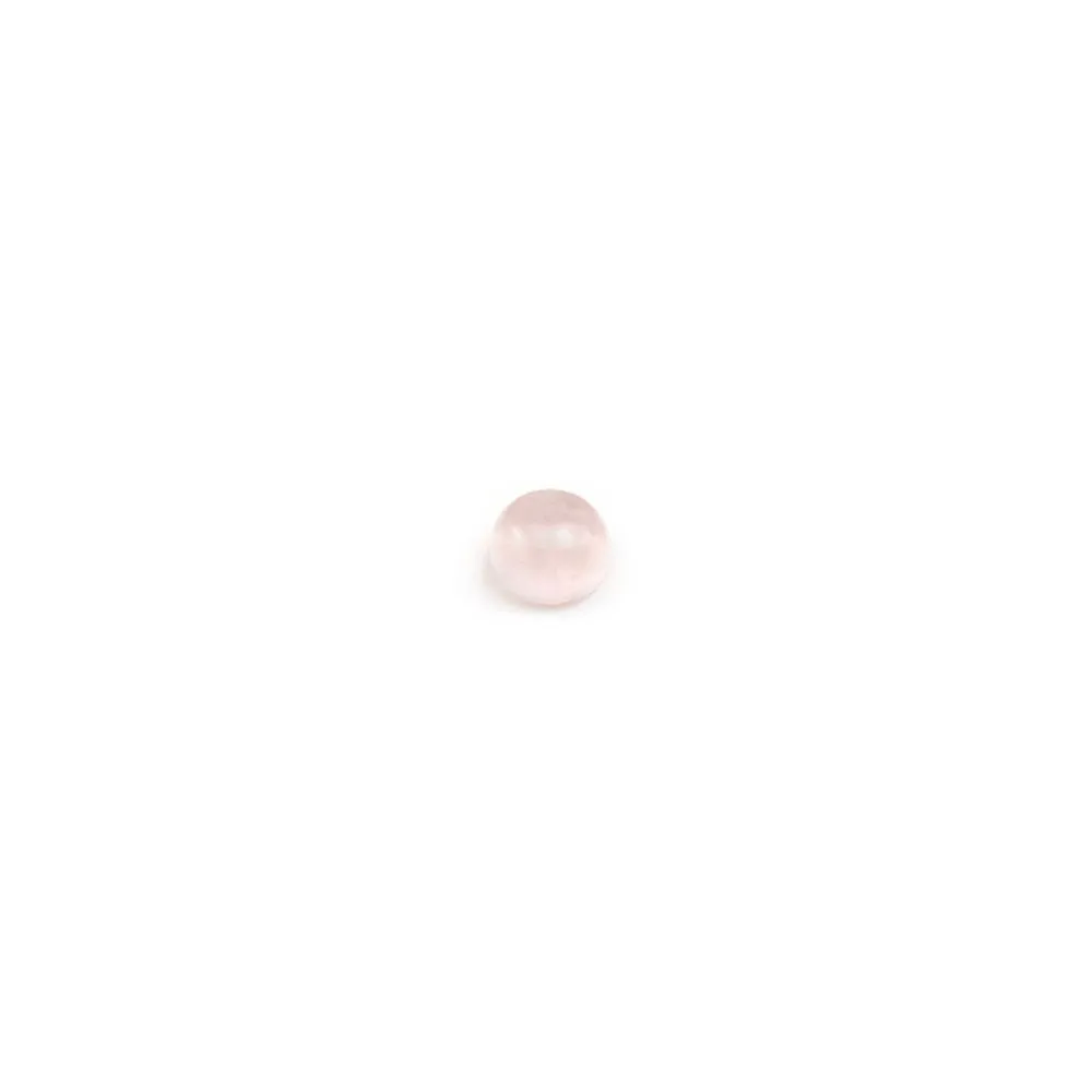Cabochon Quartz Rose Rond-plat 3mm x 6pcs