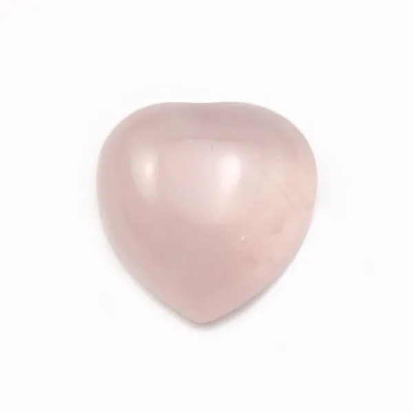 Cabochon de quartz rose, en forme de coeur, 12mm x 4pcs
