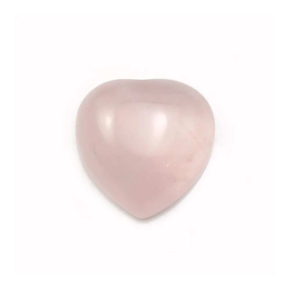 Cabochon de quartz rose, en forme de coeur, 12mm x 4pcs