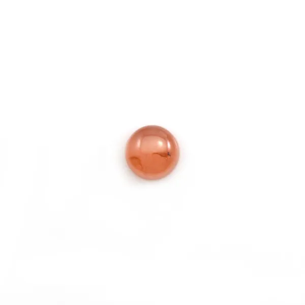 Cabochon de rhodochrosite de forme ronde 5mm x 2pcs