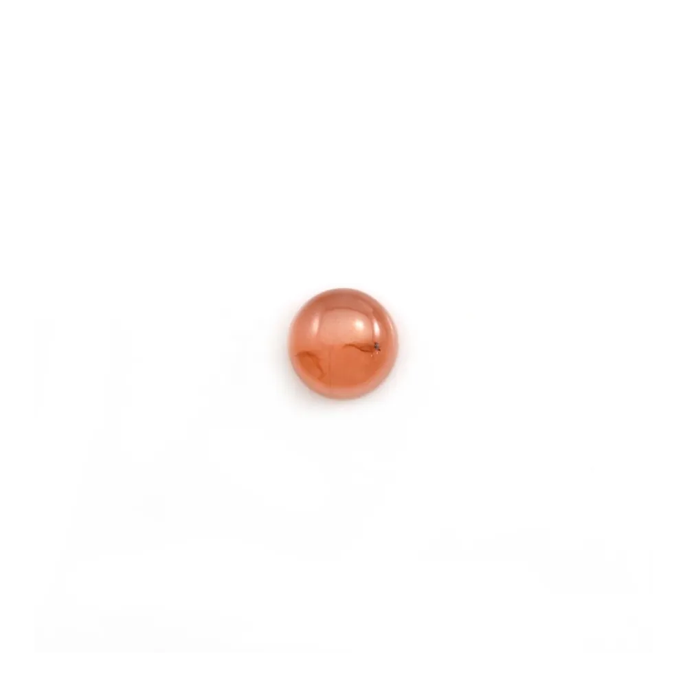 Cabochon de rhodochrosite de forme ronde 5mm x 2pcs