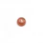 Cabochon de rhodochrosite de forme ronde 6mm x 2pcs