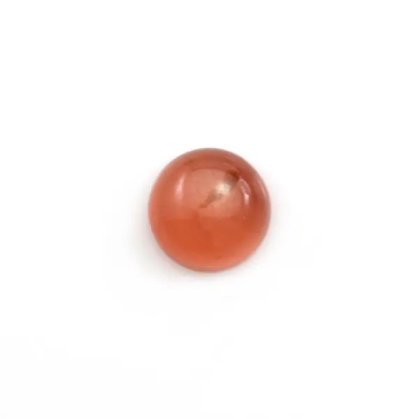 Cabochon de rhodochrosite de forme ronde 8mm x 1pc