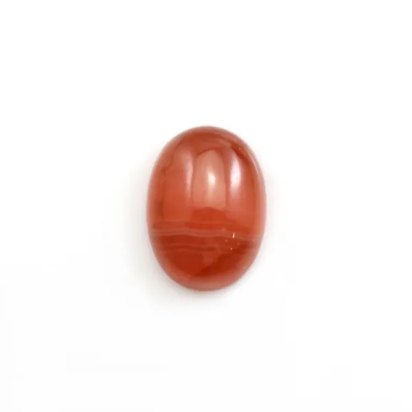Cabochon de rhodochrosite de forme ovale 11x15mm x 1pc