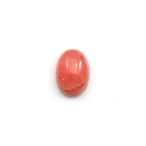 Cabochon de rhodochrosite rose, de forme ovale, et de taille 7x12mm x 1pc