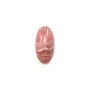 Pink rhodochrosite cabochon, in oval shape, in size of 7x12mm x 1pc