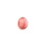 Cabochon de rhodochrosite rose, de forme ovale, et de taille 8x10mm x 1pc