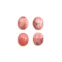 Cabochon de rhodochrosite rose, de forme ovale, et de taille 8x10mm x 1pc