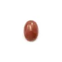 Cabochon de rhodochrosite rose, de forme ovale, et de taille 9x13mm x 1pc