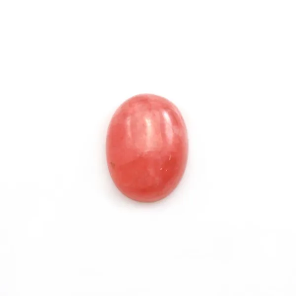 Cabochon de rhodochrosite de forme ovale 10x13mm x 1pc