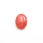 Cabochon de rhodochrosite de forme ovale 10x13mm x 1pc