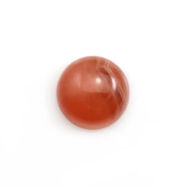 Cabochon de rhodochrosite de forme ronde 11mm x 1pc