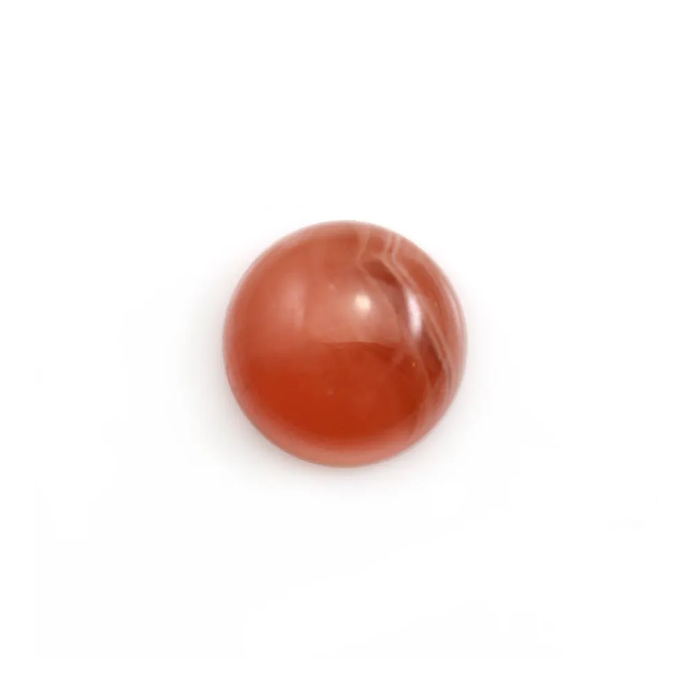 Cabochon de rhodochrosite de forme ronde 11mm x 1pc