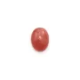 Cabochon de rhodochrosite de forme ovale 11x13mm x 1pc