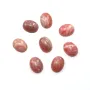 Cabochon de rhodochrosite de forme ovale 11x13mm x 1pc