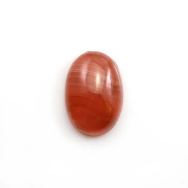 Cabochon de rhodochrosite de forme ovale 11x16mm x 1pc