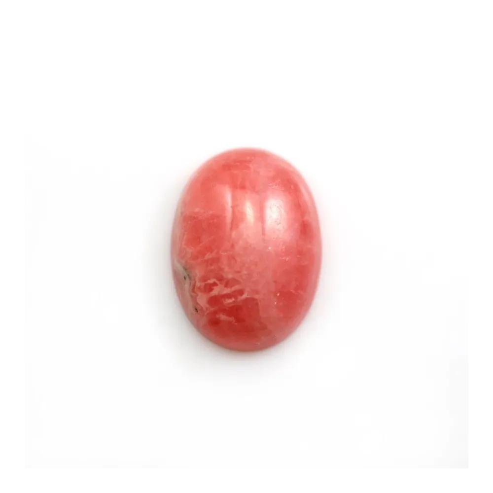 Cabochon de rhodochrosite de forme ovale 12x15mm x 1pc