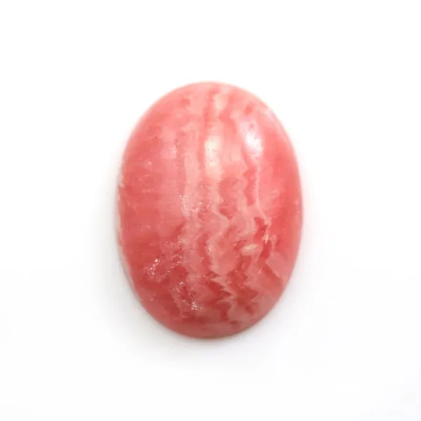 Cabochon de rhodochrosite de forme ovale 16x22mm x 1pc