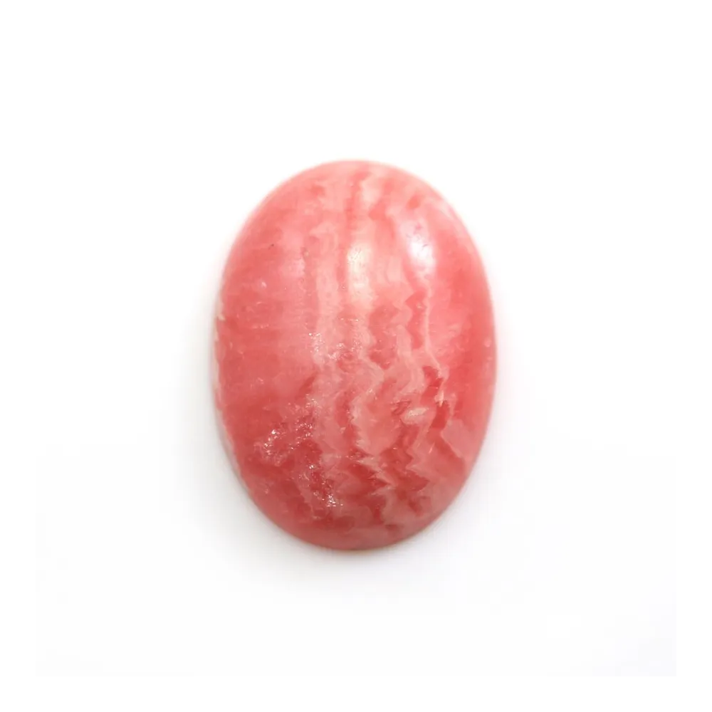 Cabochon de rhodochrosite de forme ovale 16x22mm x 1pc