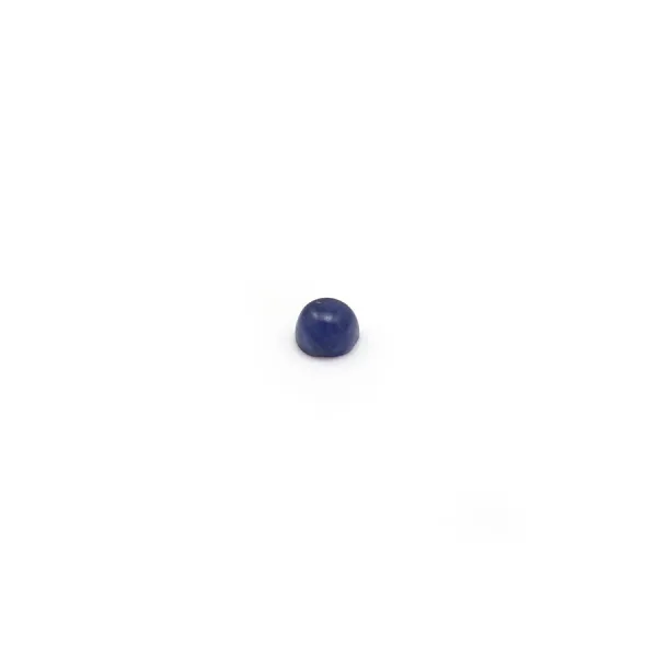 Cabochon de sodalite bleu, de forme ronde, 2mm x 4pcs