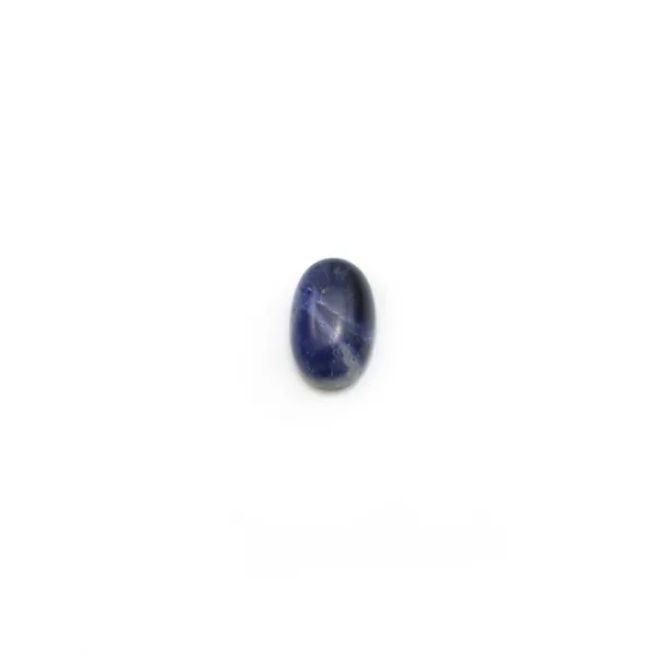 Cabochon de sodalite, de forme ovale, 4 * 6mm x 4 pcs