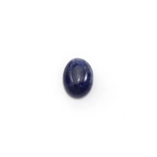 Cabochon de sodalite, de forme ovale, 6 * 8mm x 4 st