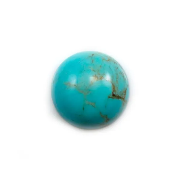 Cabochon Turquesa redondo 16mm x 1pc