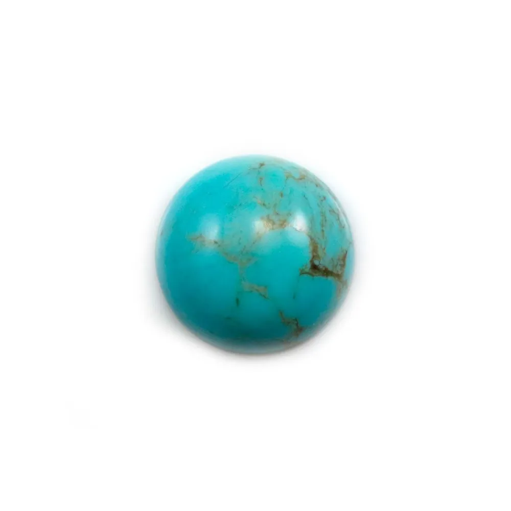 Cabochon Turquoise rond 16mm x1pc