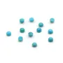 Cabochon turquoise de forme ronde 3mm x 2pcs