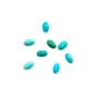 Cabochon de turquoise de forme ovale, 3x5mm x 1pc