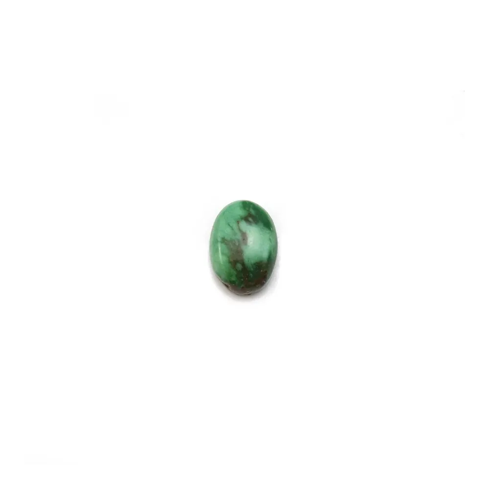 Cabochon de turquoise de forme ovale, 4.5x6.5mm x 1pc