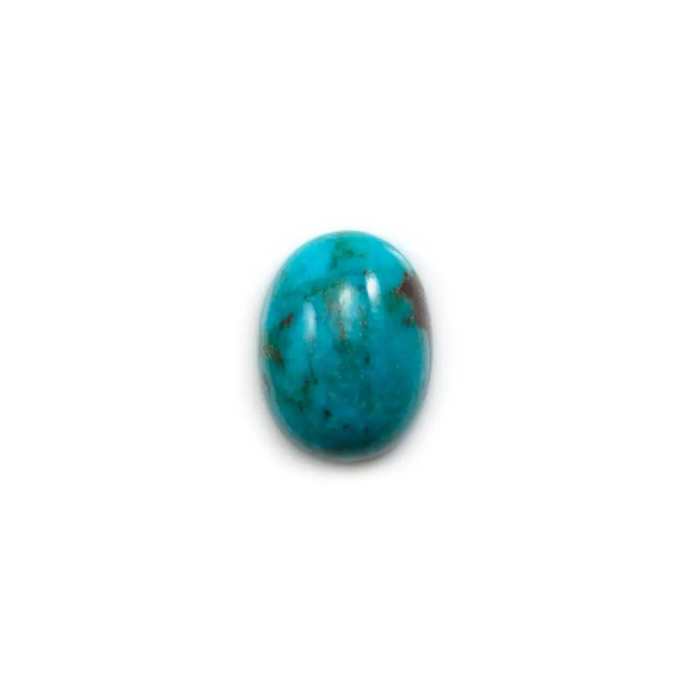 Cabochon de turquoise de forme ovale, 12x16mm x 1pc