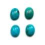 Cabochon de turquoise de forme ovale, 12x16mm x 1pc