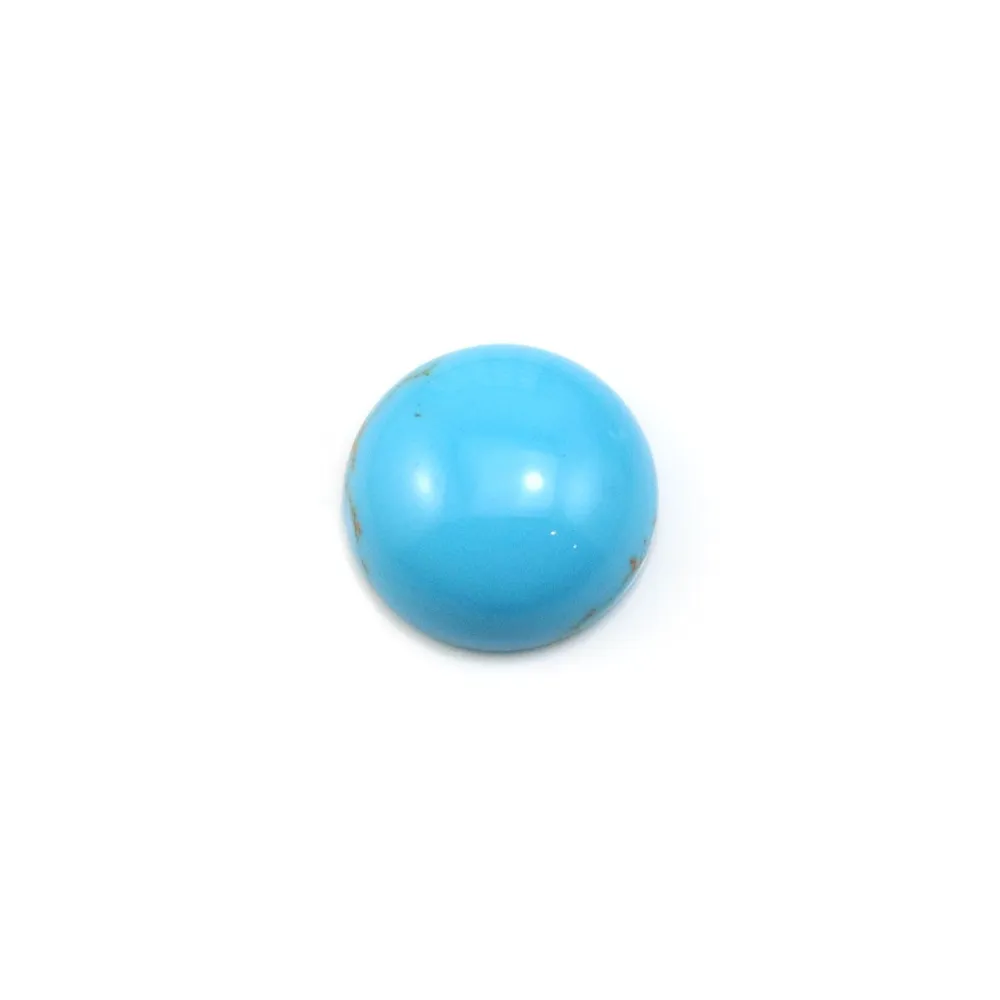 Cabochon turquoise round 6mm x 1pc
